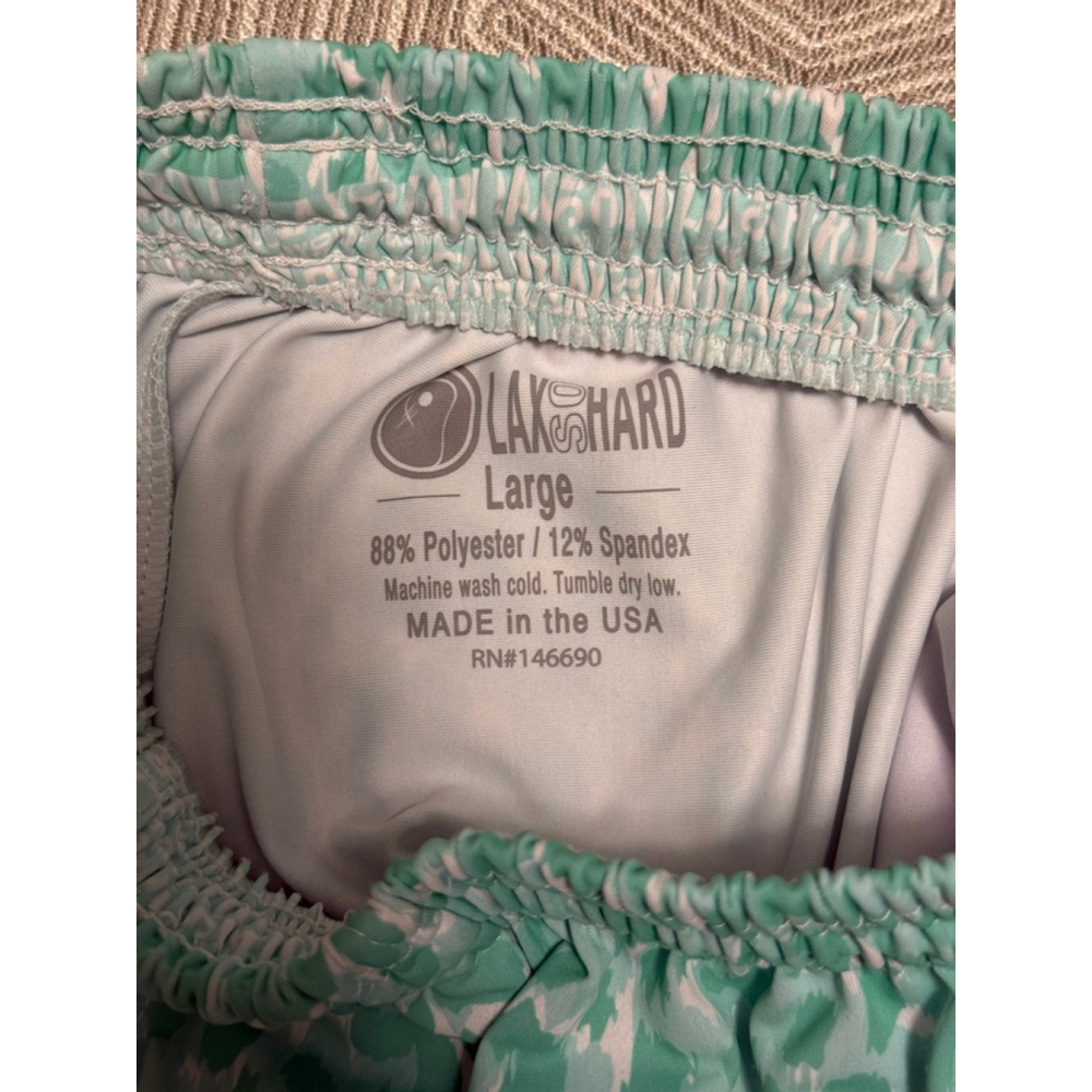 LAX SO HARD Girls Green Leopard Shorts Size L EUC - Picture 5 of 6